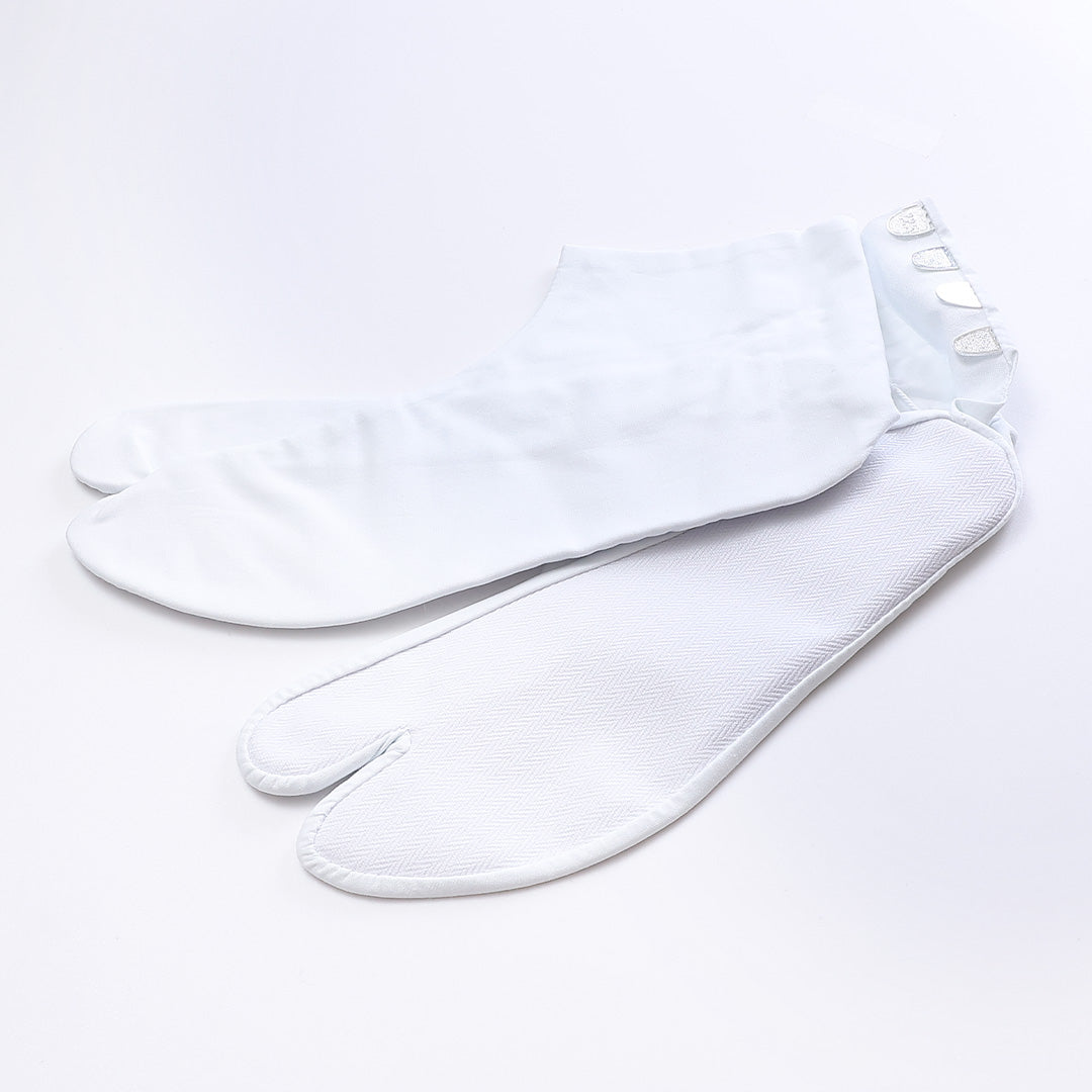 新品 足袋 木綿 21.0cm〜29.0cm 男女兼用 四枚コハゼ 晒裏 ブロード織り 日本製 白系 1248-00283