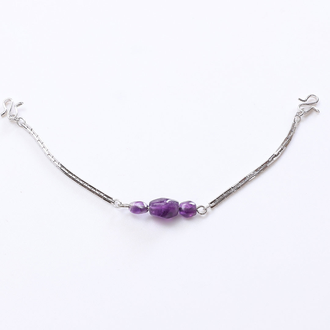 羽織紐 Sランク 天然石 紫水晶 アメジスト 紫系 1242-00269