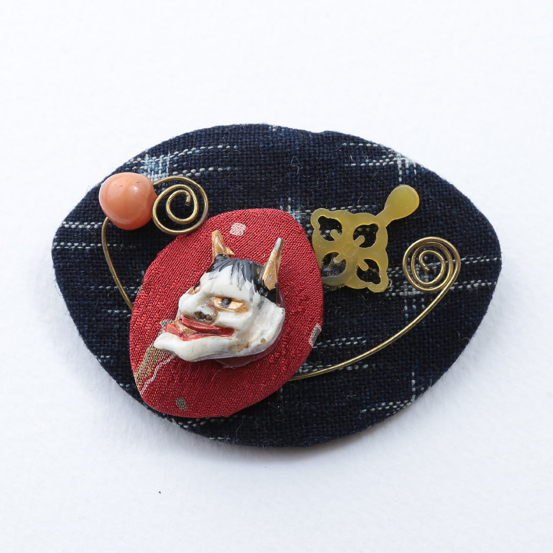 帯留め Aランク ハンドメイド 黒系 1231-000107-310