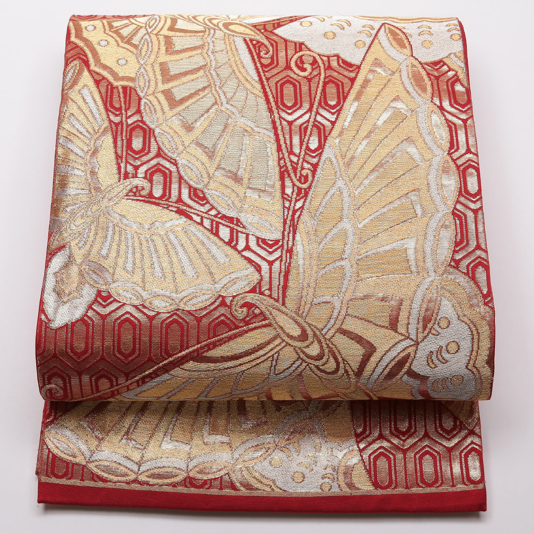 特選 袋帯 中古 リサイクル 正絹 フォーマル 仕立て上がり 六通 西陣  