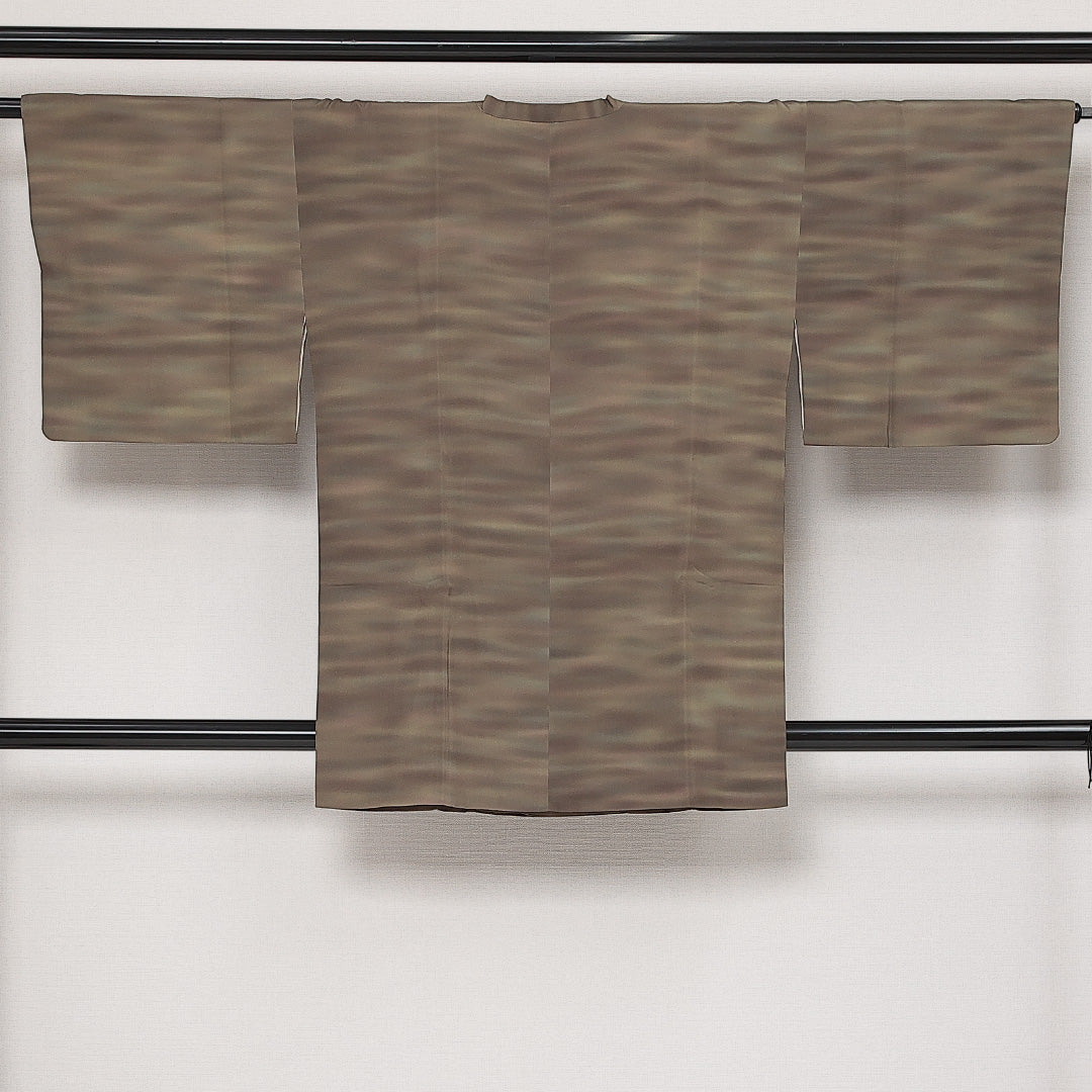 道行コート 袷 身丈87cm 裄丈64cm 正絹 Sランク XSサイズ 創作柄 緑系 RP 1237-13880