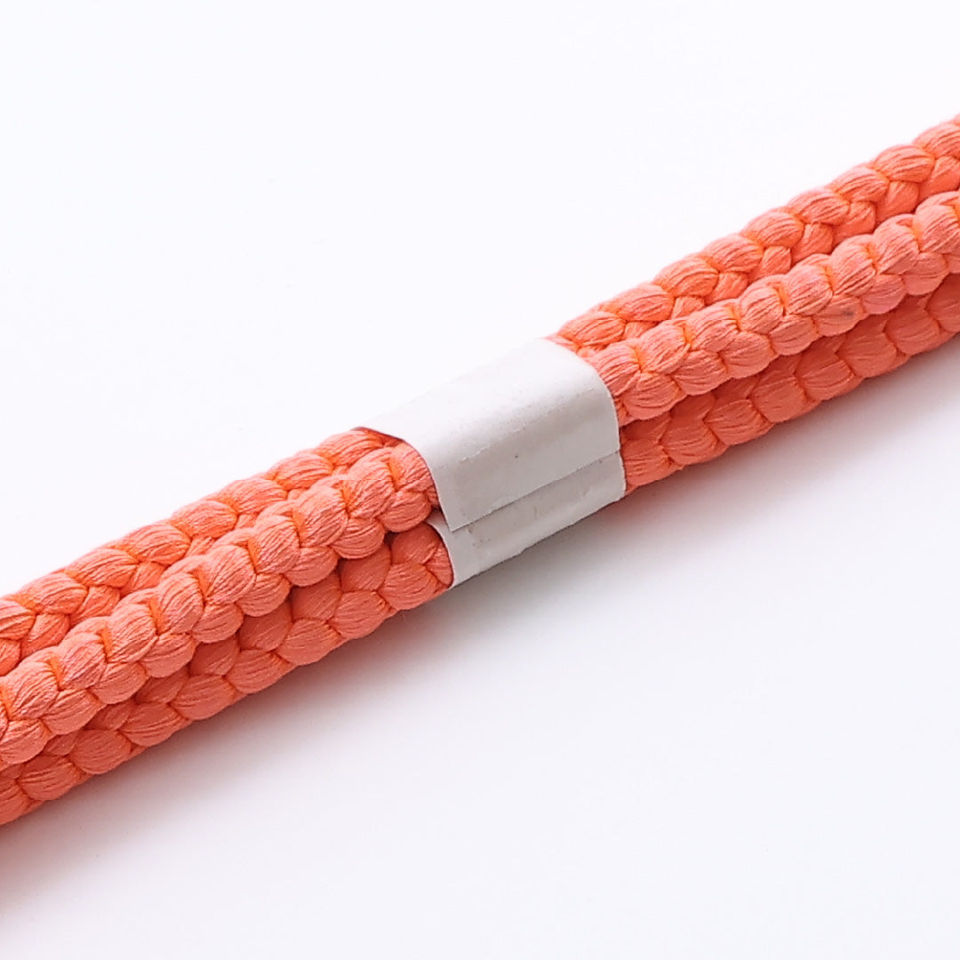 帯締め 平組紐 金銀糸 礼装用 正絹 朱系 Aランク 1236-000580