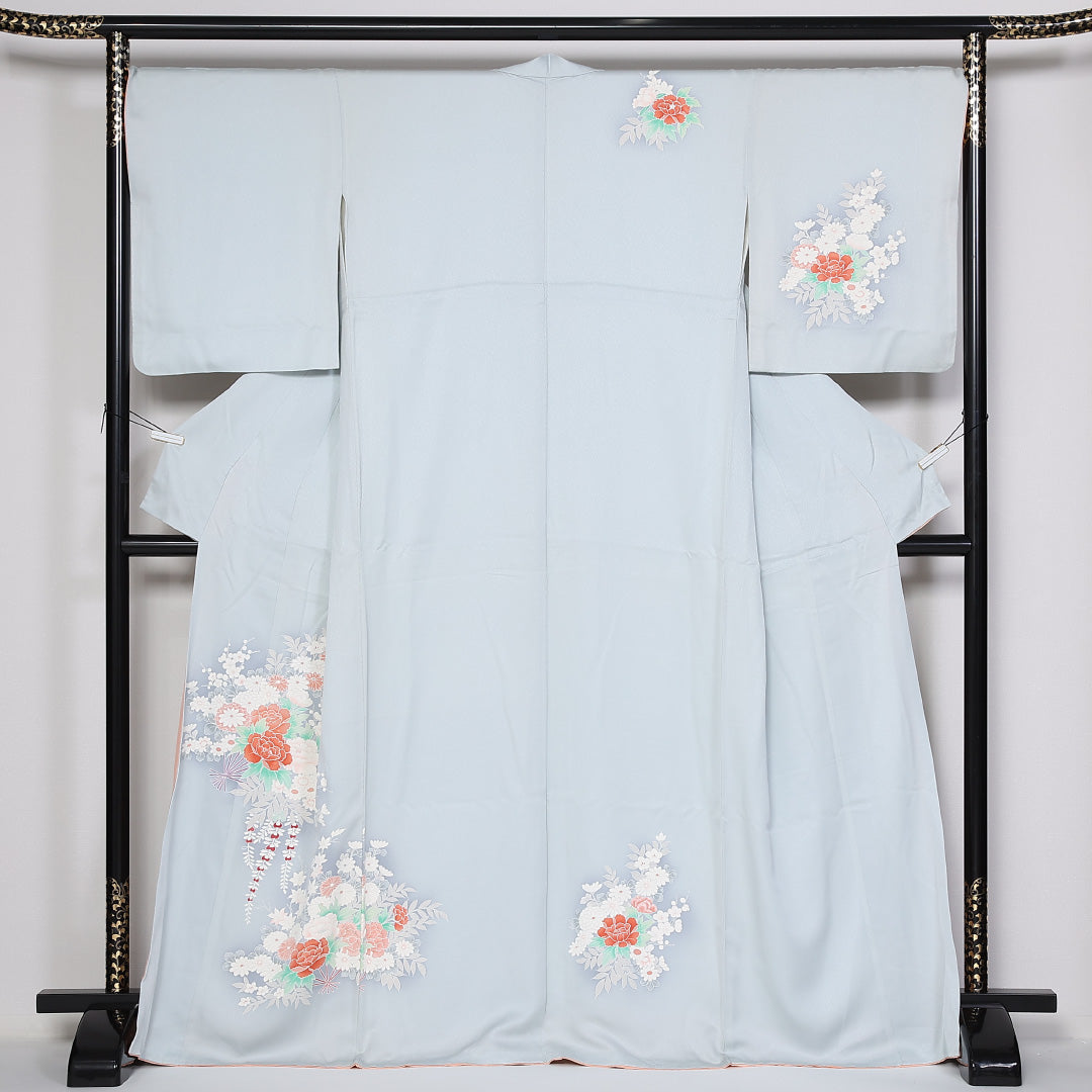 高島屋一つ紋着物～着丈166裄丈65袖丈50～袋帯～帯締め～ショール 