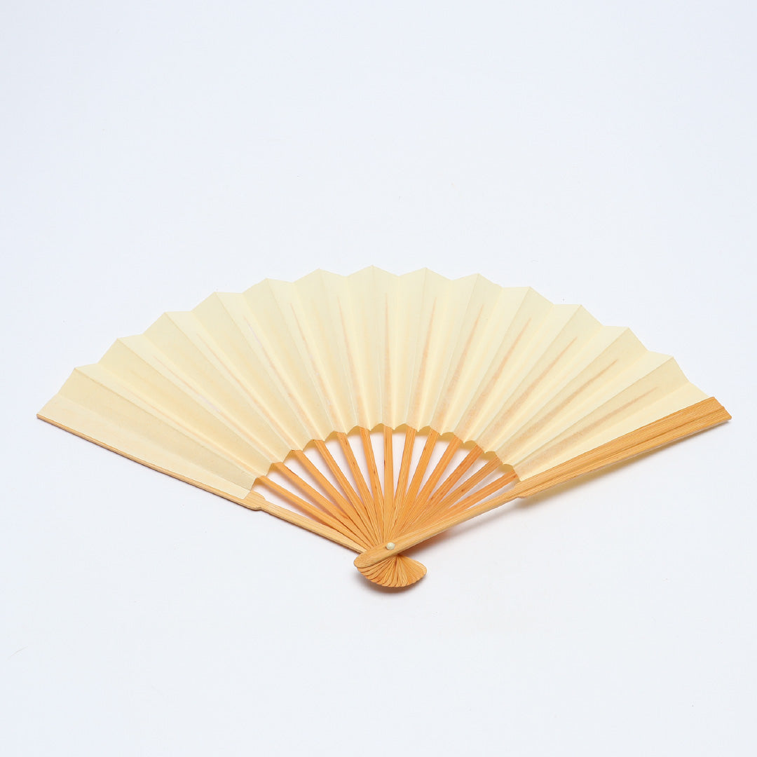 扇子 末広 礼装用 竹製 紙 Bランク 和装小物 白系 クリーム系 1240-00571