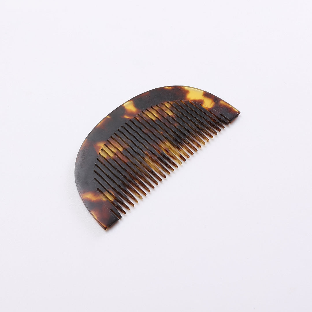 飾り櫛 髪飾り Aランク アクリル樹脂 べっ甲風 櫛 茶系 1237-00355