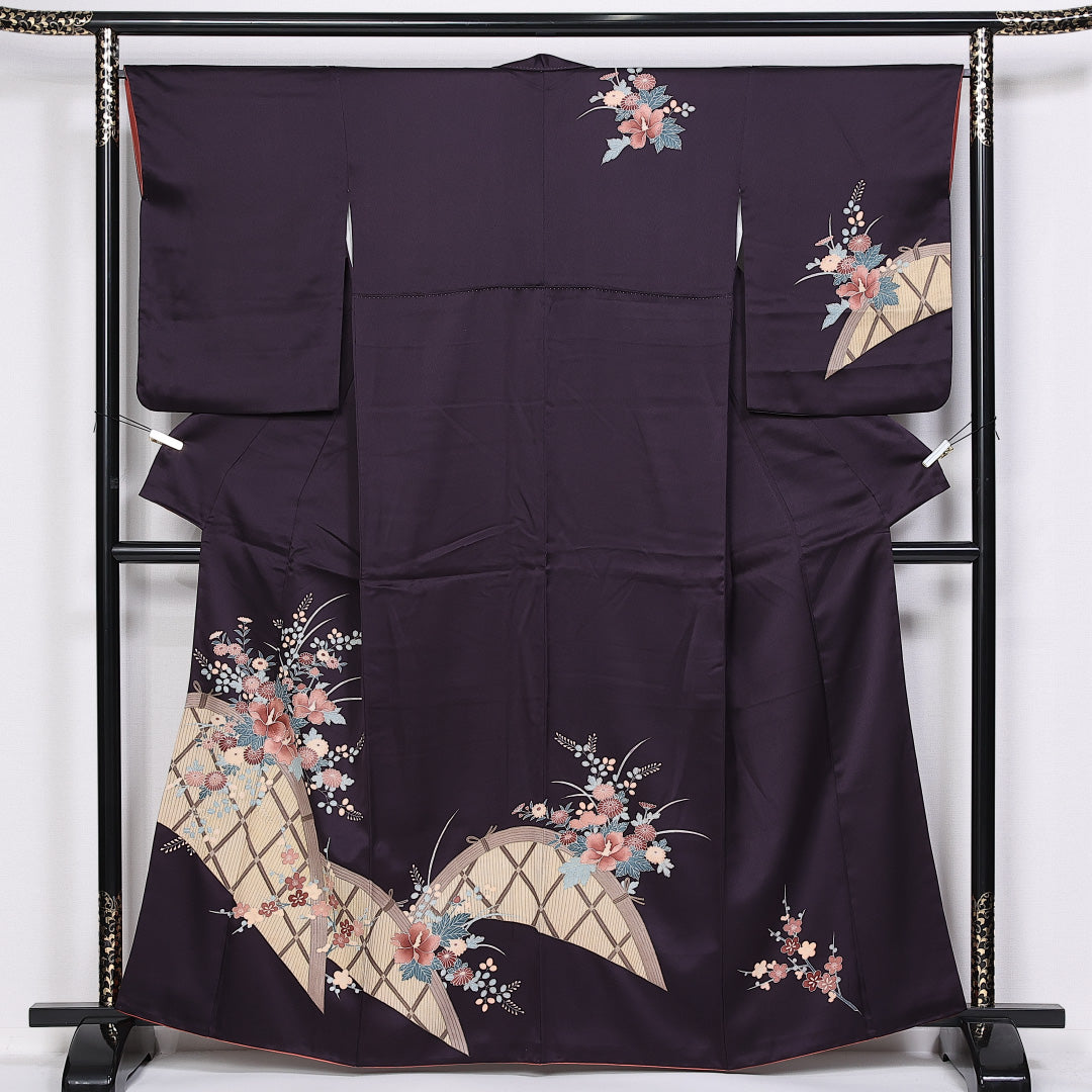 中古・リサイクル着物】 訪問着 身丈162cm 裄丈64cm Sランク 袷 正絹 