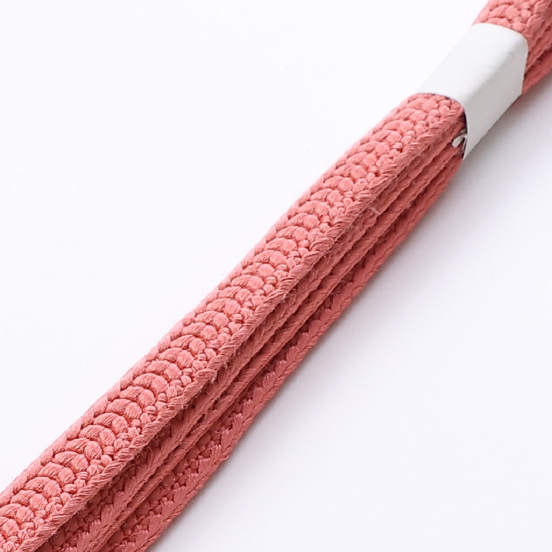 帯締め 平組紐 正絹 ピンク系 Sランク 1236-000524
