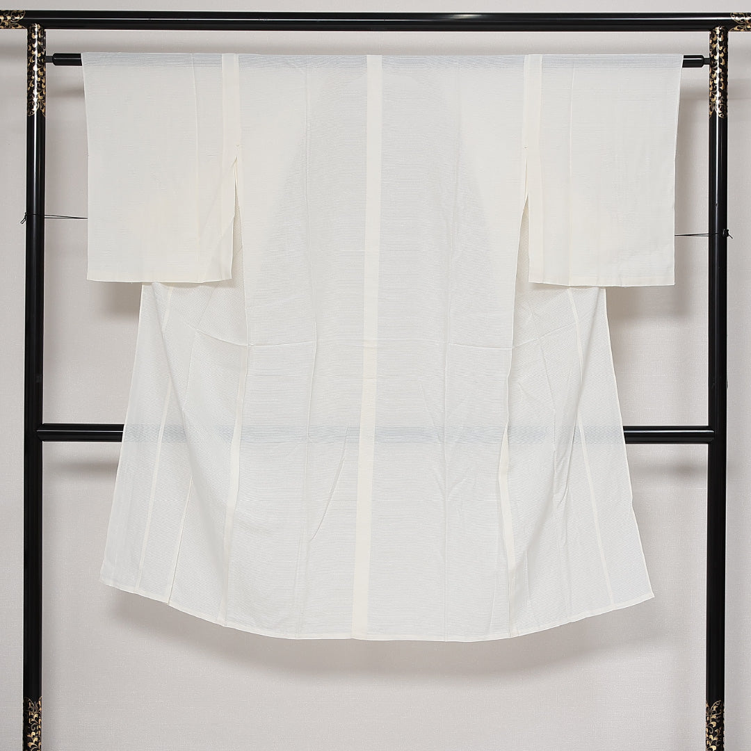 夏物 長襦袢 絽 身丈120cm 裄丈61cm 正絹 Sランク Sサイズ 白系 RP 1239-13500