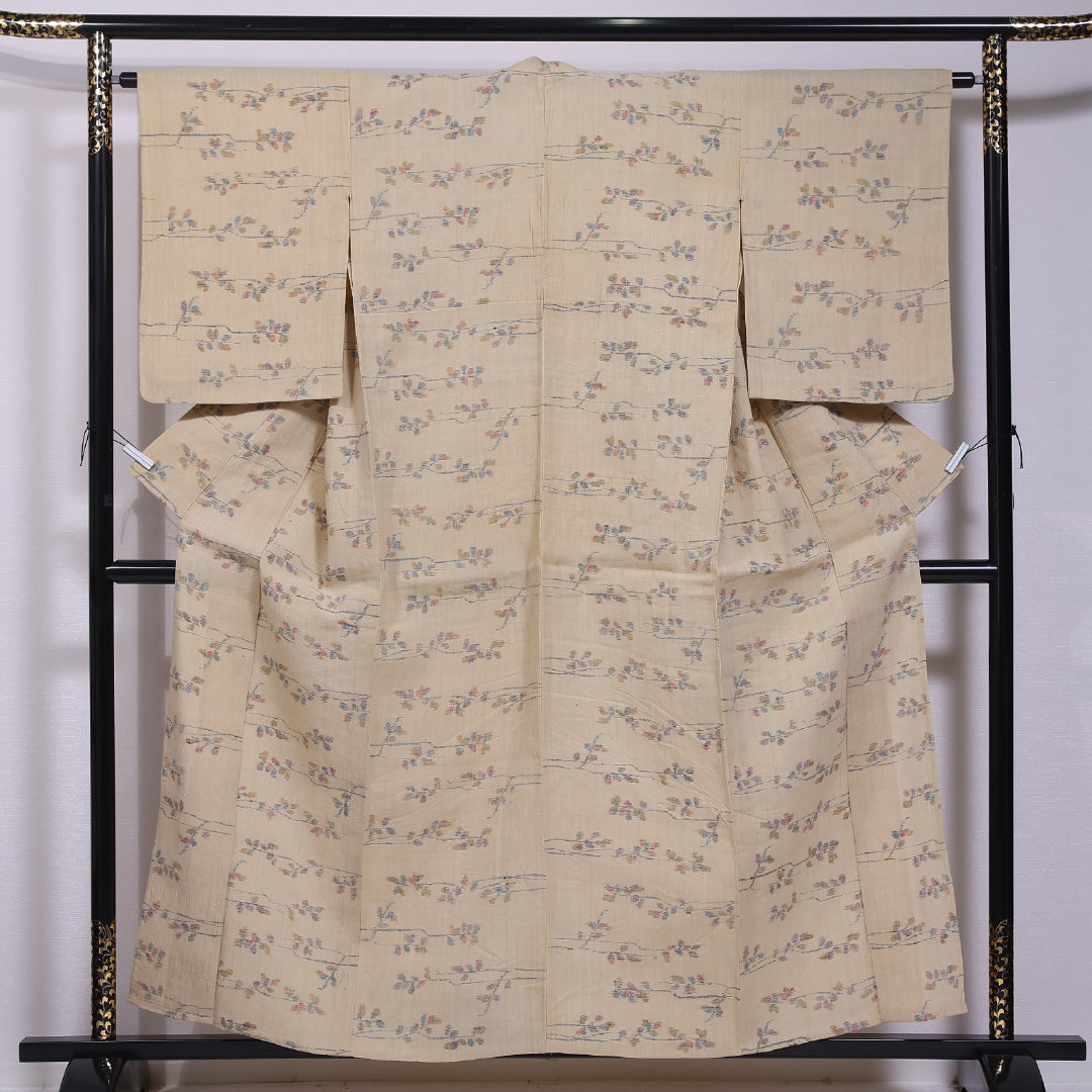 堅実な究極の 中古・リサイクル着物】 紬 身丈155cm 裄丈63cm Bランク 単衣 着物・浴衣