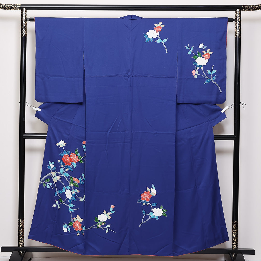 豪華絢爛綺麗美品長さ437cmGぐんじょう桜正絹六通袋帯☆振袖