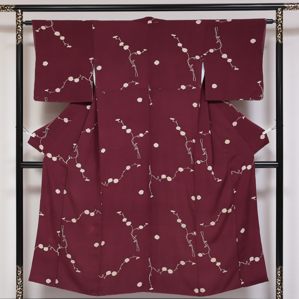 日本人気超絶の 138 着物 帯セット 一つ紋 蓮 象 天女 正絹 着物