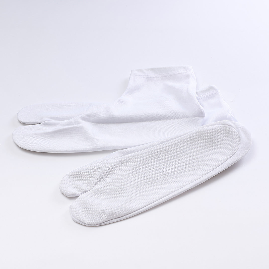 新品 ストレッチ 滑り止め付き 足袋 21.0cm~26.0cm ポリエステル 男女兼用 白系 1248-00309