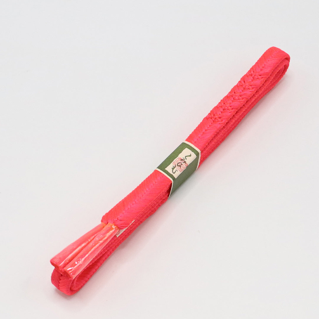 新古品 帯締め 正絹 Nランク 平組紐 大和組 ピンク系 1236-01078