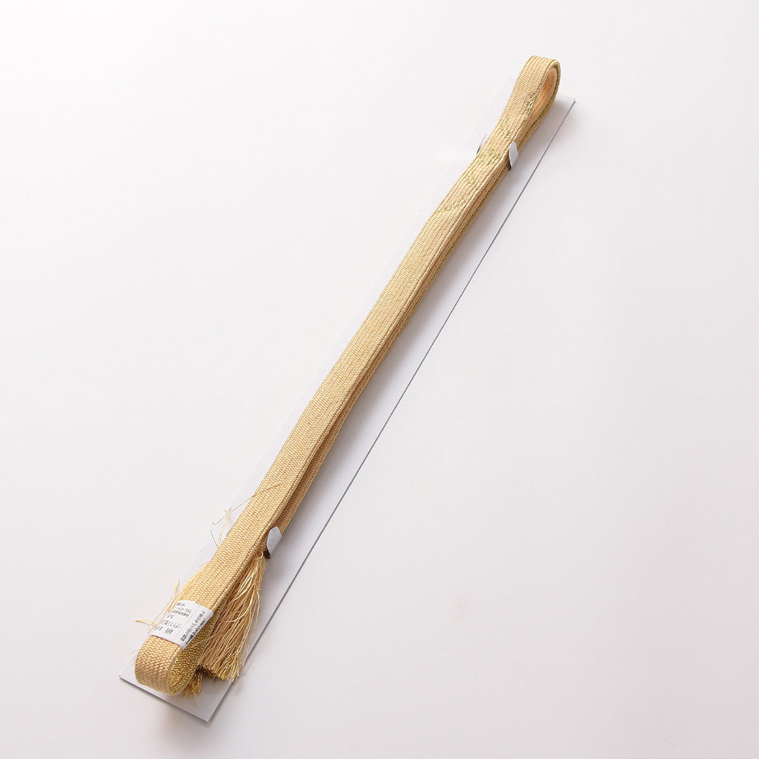 帯締め・帯揚げセット 礼装用 正絹 Sランク 共箱 和装小物 帯締め 帯揚げ 黄系 1221-00925