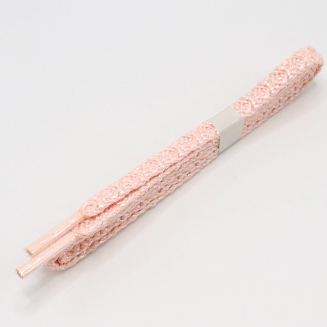 未使用品 帯締め 振袖用 ポリエステル Aランク 平組紐 ピンク系 1236-01134
