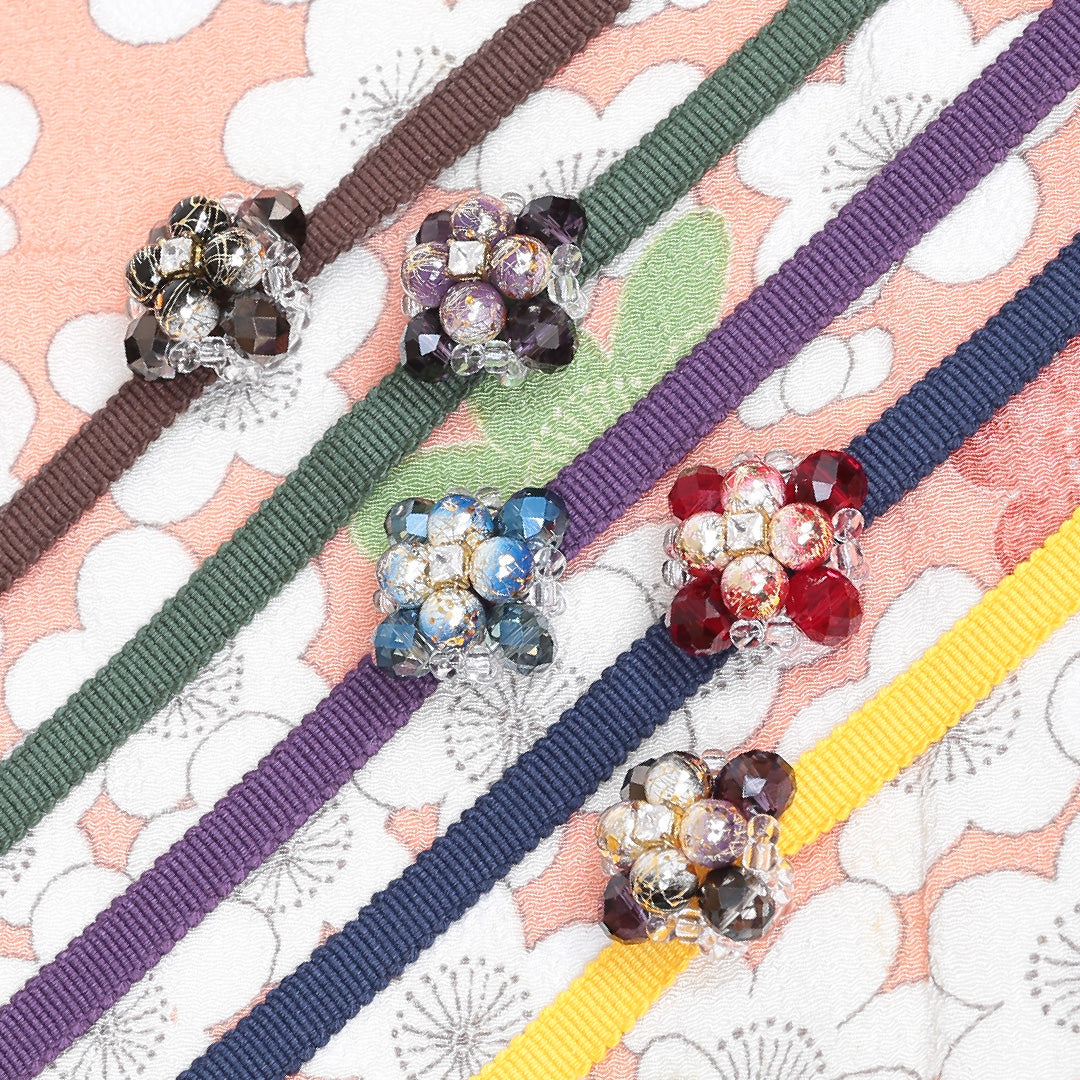 新品 真田紐 帯締め 長さ124cm 幅1cm 平織り 三分紐 12123-00001