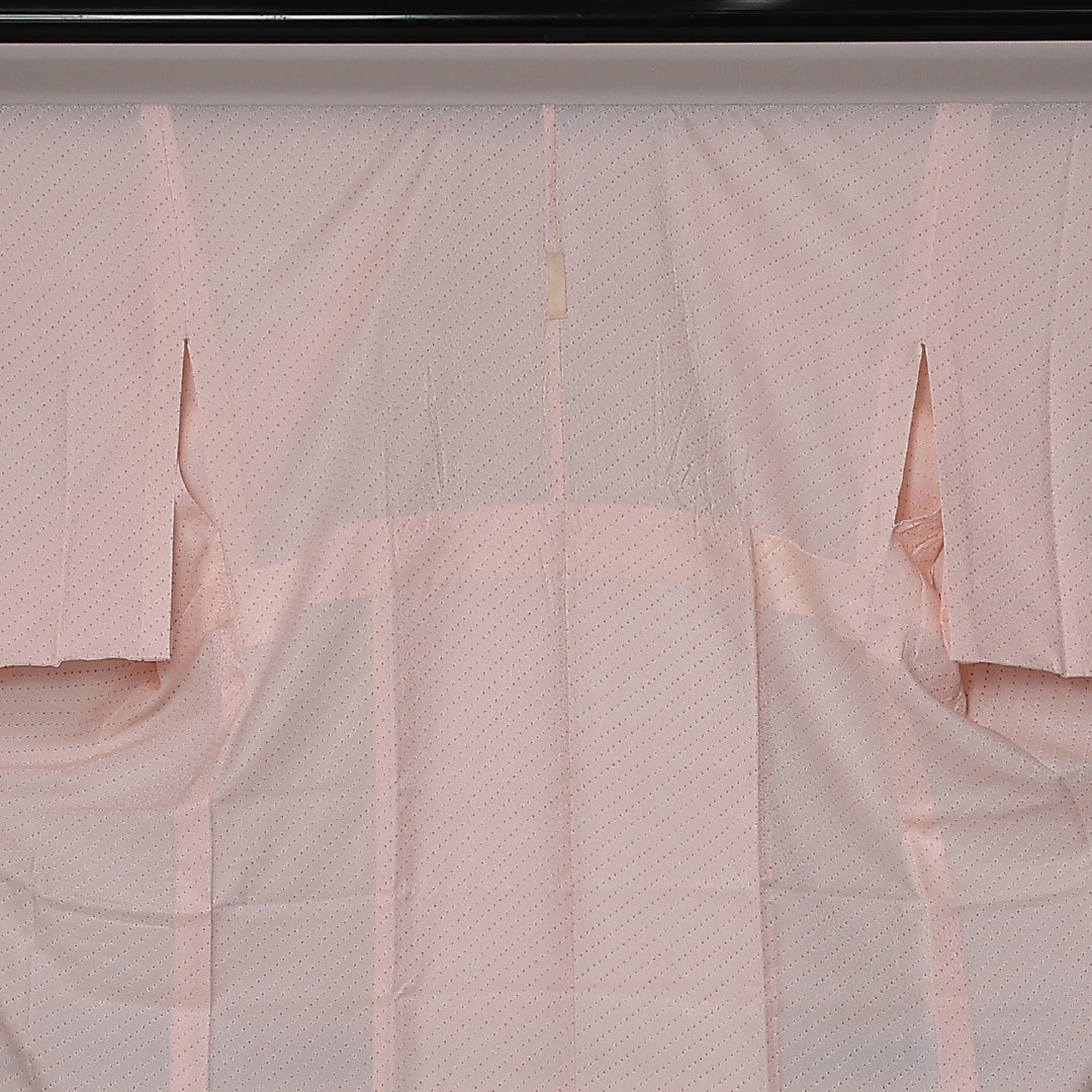 長襦袢 単衣 身丈141cm 裄丈63cm 正絹 Sランク 3XLサイズ 居敷当て 菊 ピンク系 RP 1239-12646