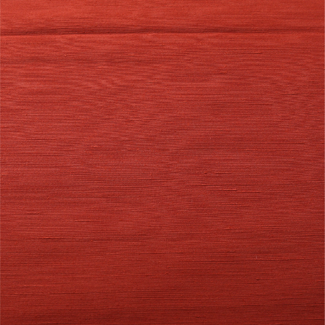 八寸名古屋帯 Sランク 帯丈362cm 正絹 全通 開き仕立て 織り カジュアル 紬 無地 赤系 LP 1245-03098