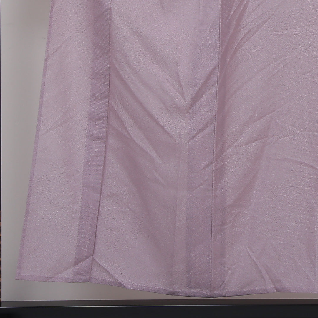 夏物 江戸小紋 絽 身丈154cm 裄64cm 正絹 寄せ柄 夏着物 ピンク系 Bランク 1215-01244