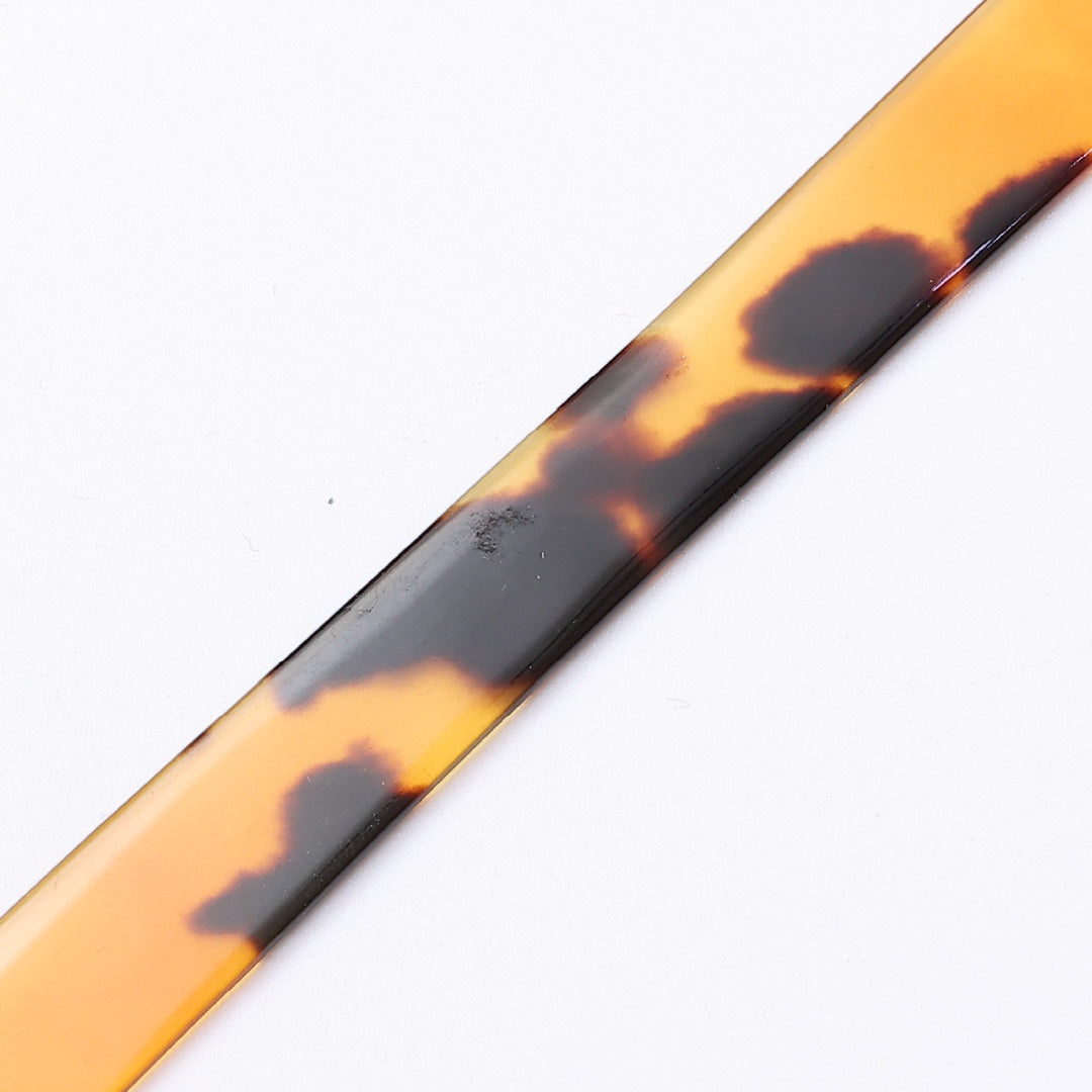 アンティーク 笄 髪飾り Bランク アクリル樹脂 べっ甲風 かんざし 婚礼 黄系 1237-00173