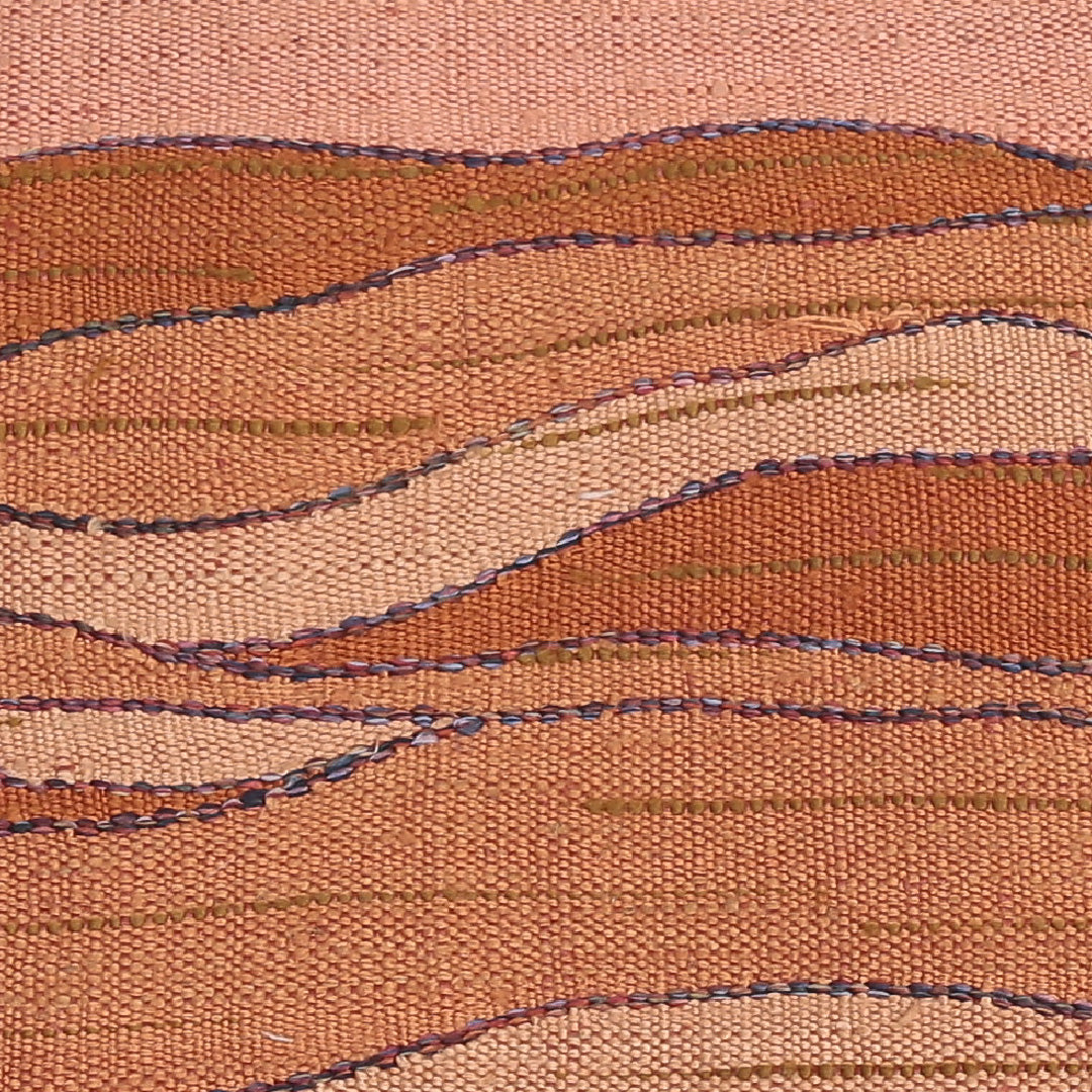 名古屋帯 帯丈360cm ポイント柄 名古屋仕立て 紬 カジュアル Aランク 朱系 122400542316