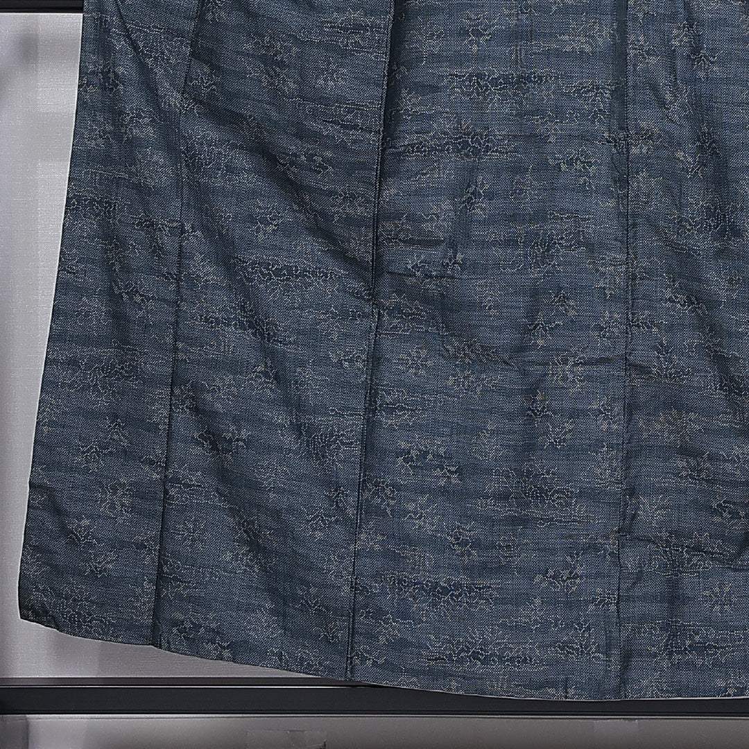 大島紬 身丈155cm 裄丈62.5cm M 正絹 Bランク 袷 バチ衿 紬 創作 1216-10876