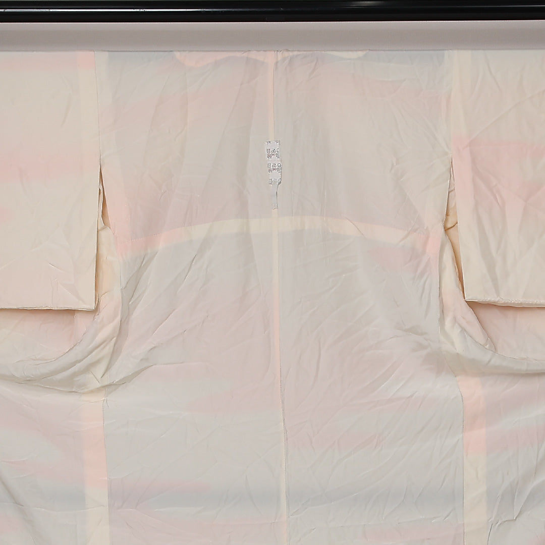 洗える着物 長襦袢 袷 身丈121cm 裄丈62cm ポリエステル Sランク Sサイズ エ霞 ピンク系 RP 1239-12695