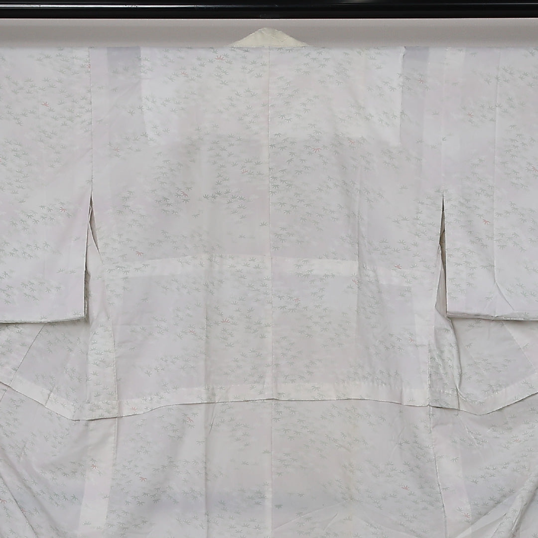 長襦袢 単衣 身丈122cm 裄丈62cm 正絹 Aランク Sサイズ 笹 グレー系 RP 1239-12624