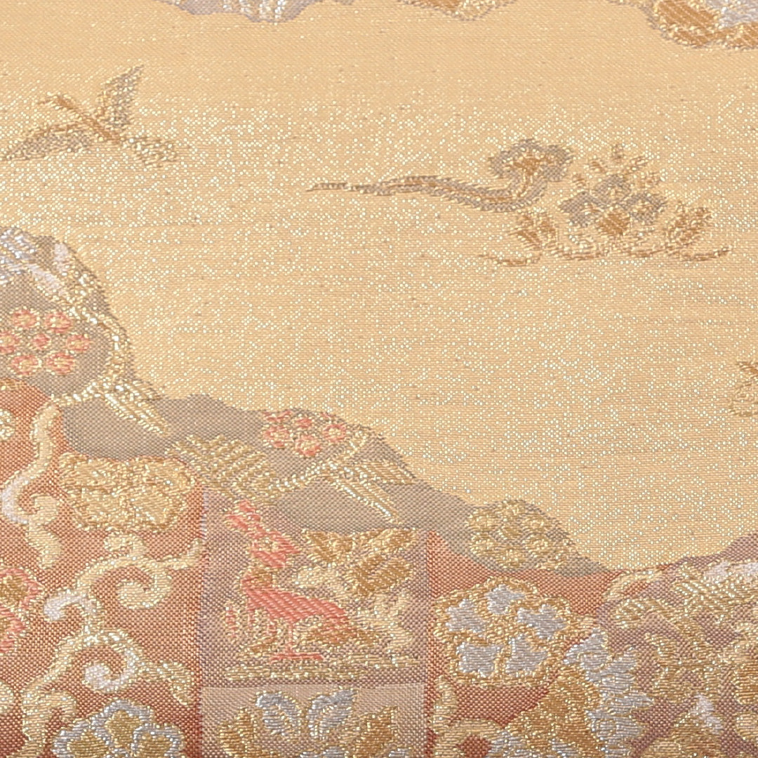 袋帯 帯丈436cm 六通 仕立て上がり フォーマル Sランク 鳳凰 宝相華 金系 1223-00683-221 1223-00683