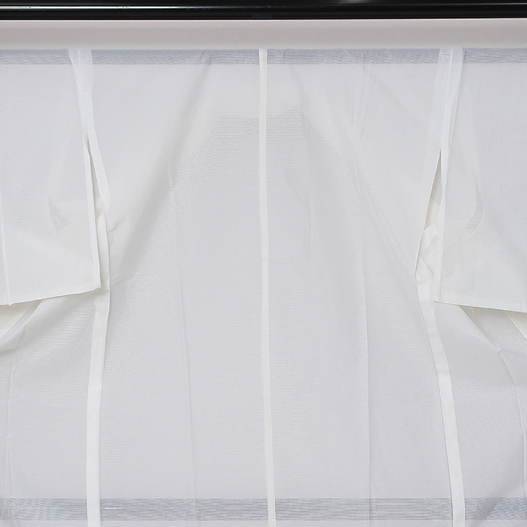 夏物 長襦袢 絽 身丈132cm 裄丈63cm 正絹 Cランク XLサイズ 白系 LP 1239-12671