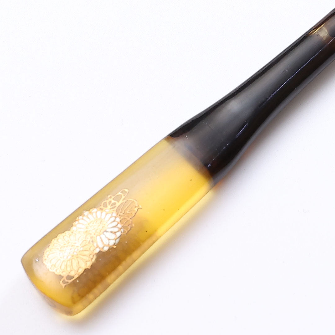 アンティーク 髪飾り Bランク べっ甲 笄 かんざし 黄系 1237-00260