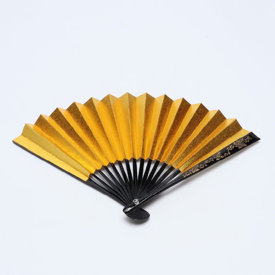 扇子 末広 留袖用 竹製 紙 Sランク 和装小物 金系 銀系 1240-00627