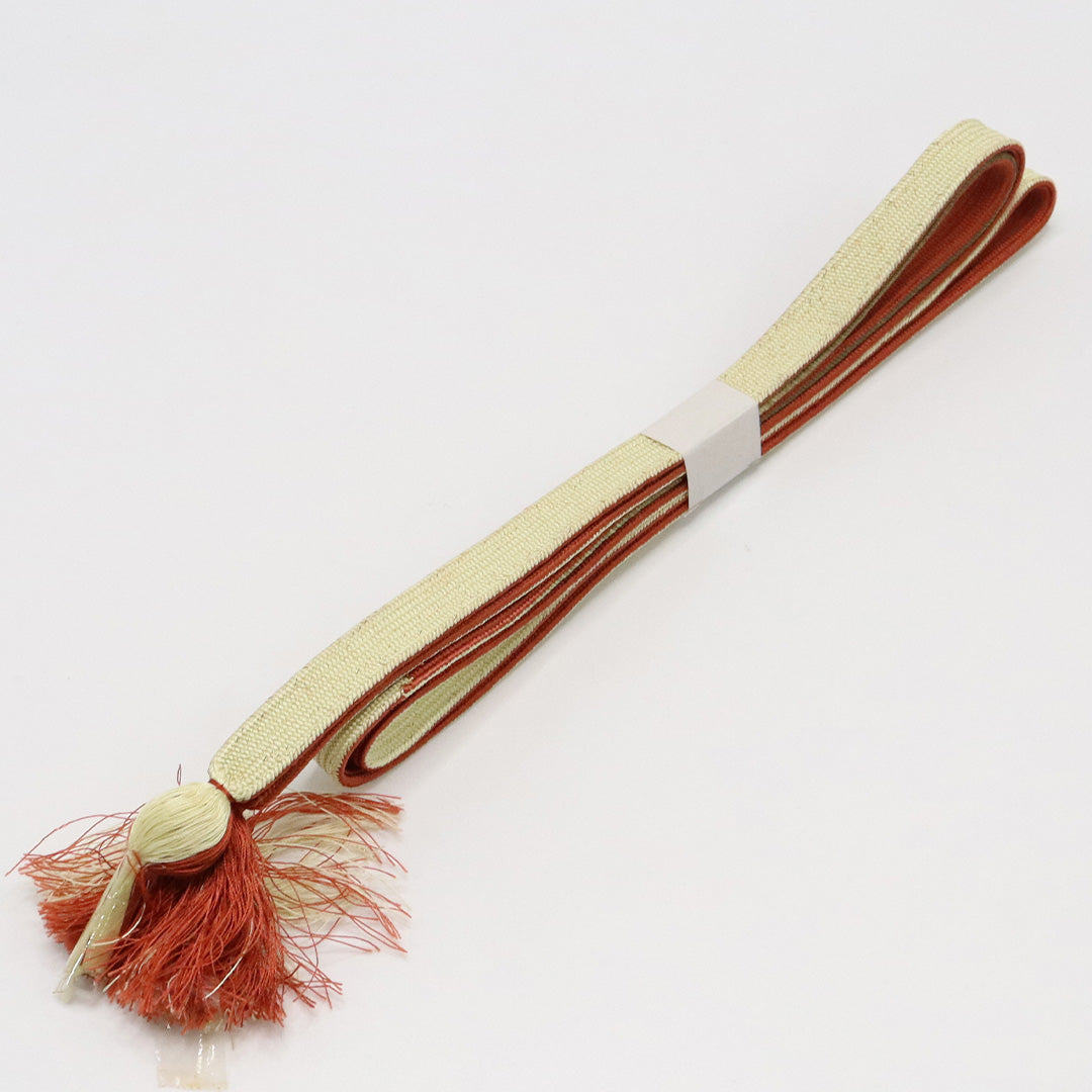 未使用品 礼装用 帯締め 平組紐 高麗組 正絹 緑系 茶系 1251-01098