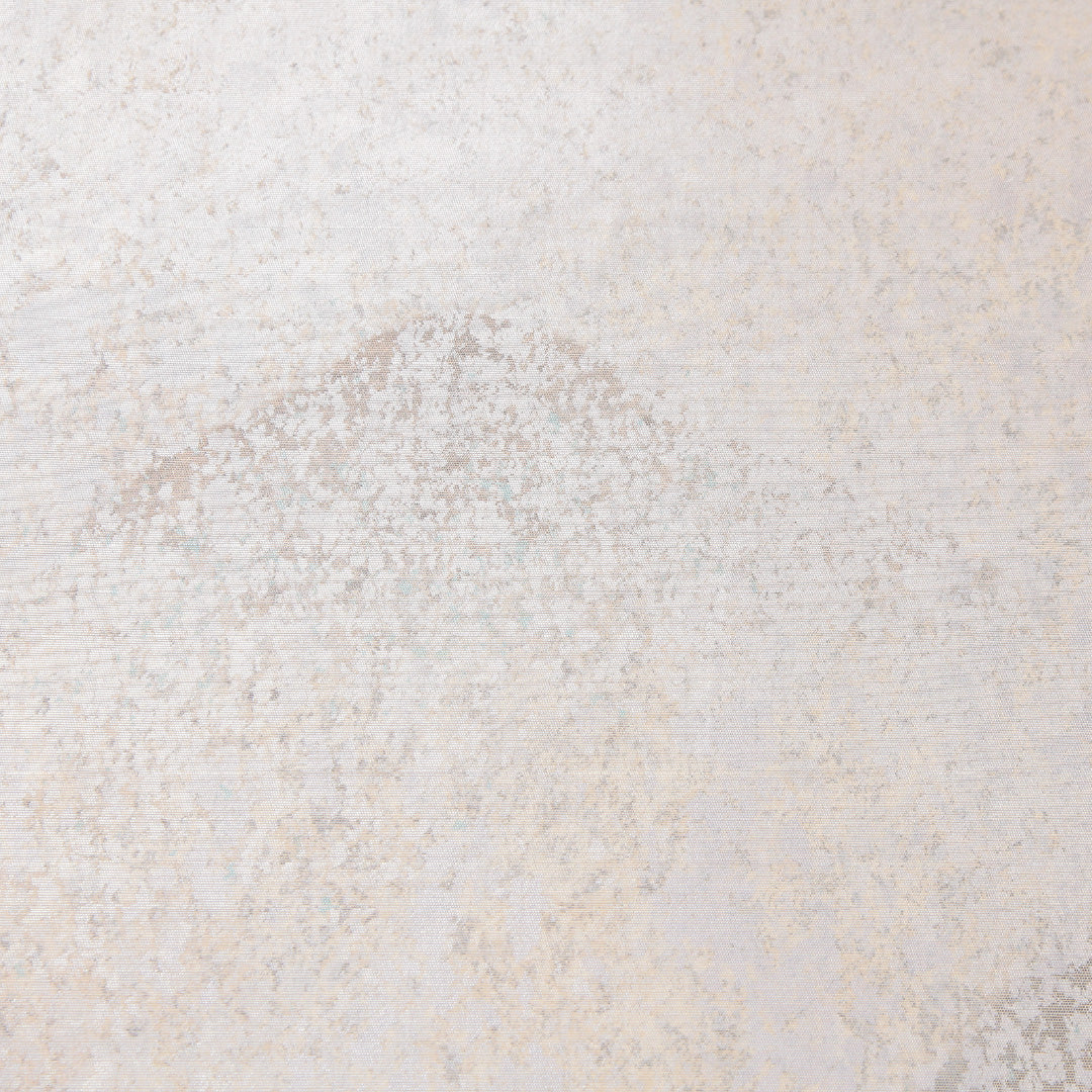 袋帯 帯丈432cm セミフォーマル 六通 Sランク 正絹 引箔 創作柄 白系 銀系 1223-02305