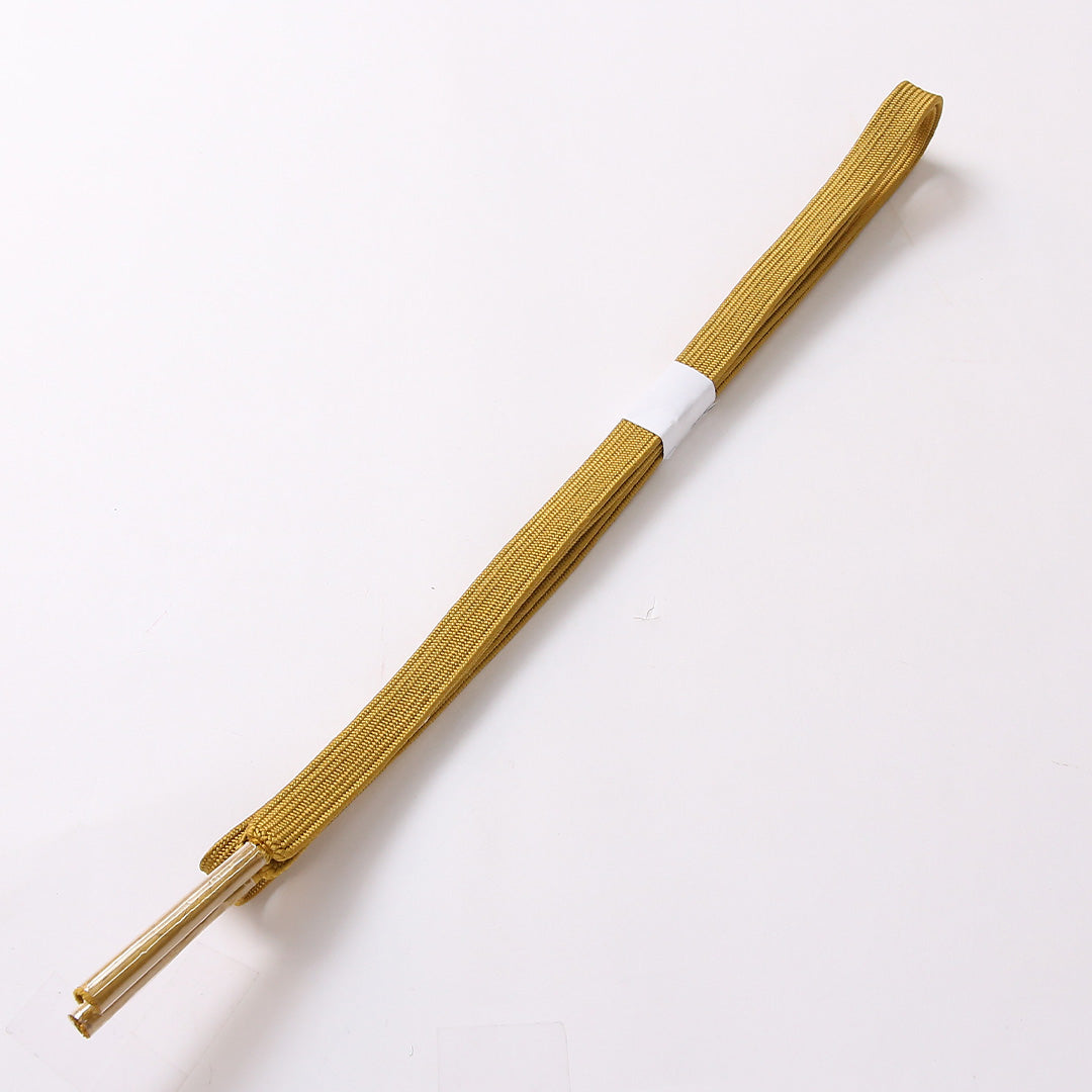 新古品 帯締め 正絹 Nランク 平組紐 内記組 黄系 1236-01325
