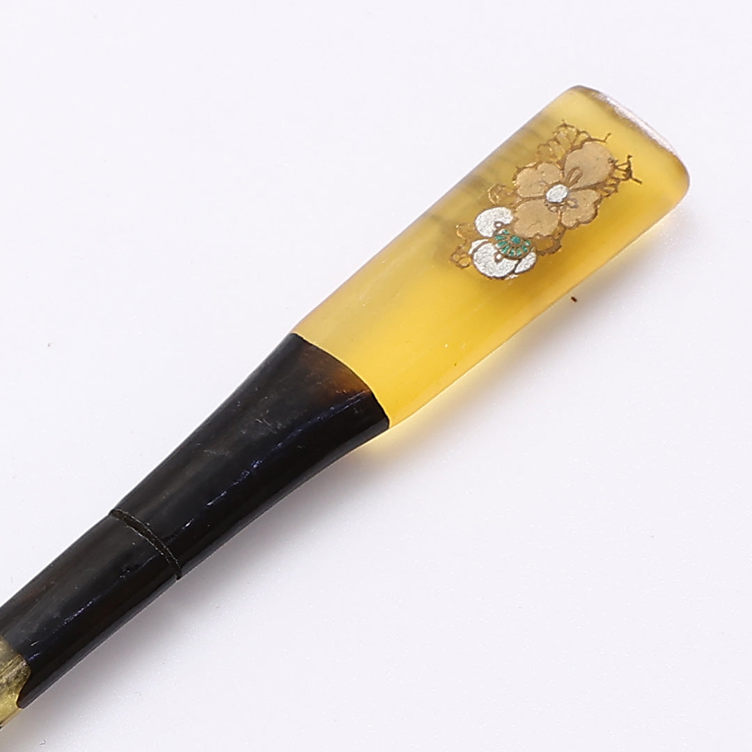 笄 髪飾り Bランク べっ甲 アンティーク かんざし 茶系 1237-00395
