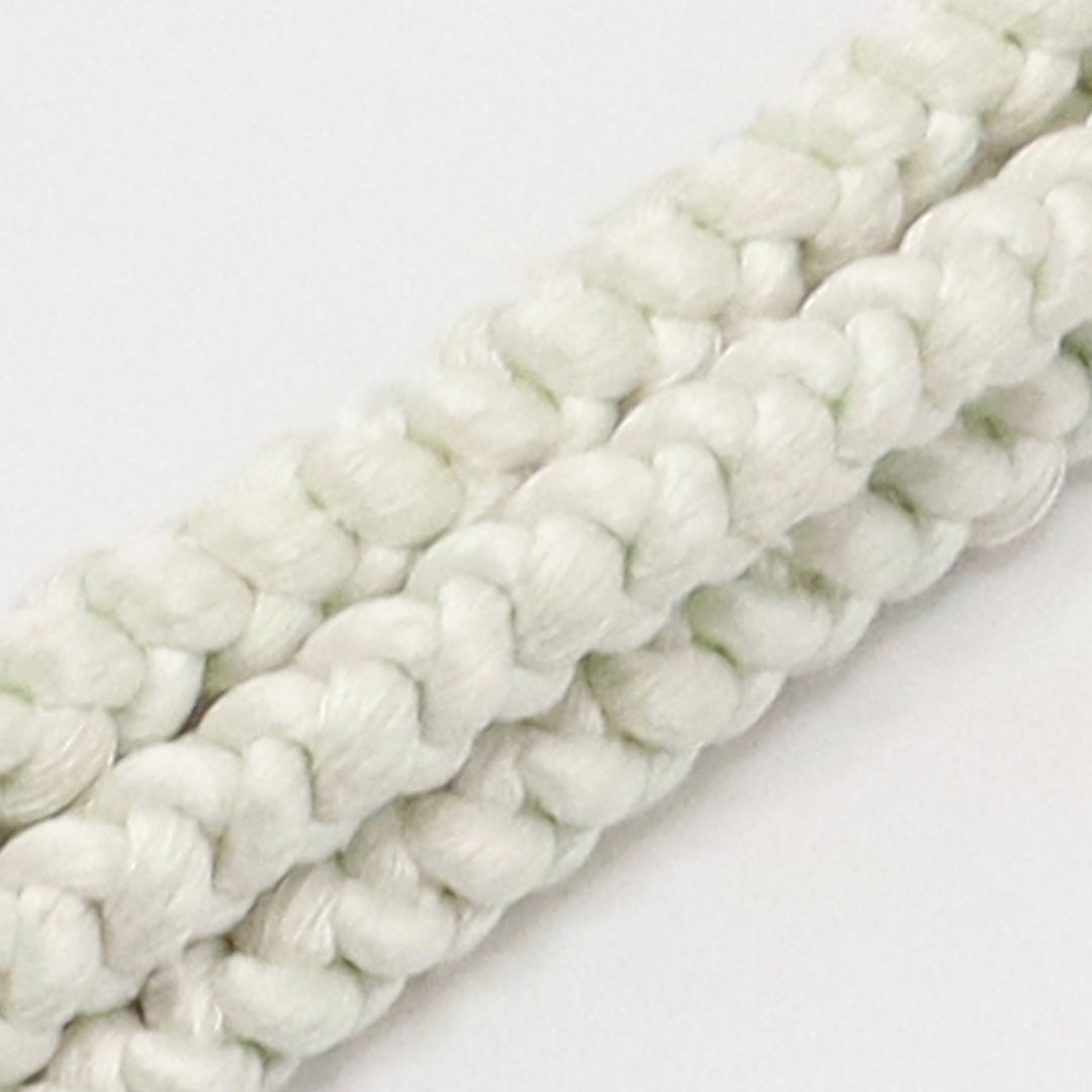 帯締め 留袖用 正絹 Aランク 丸組紐 四つ組 白系 1236-01222