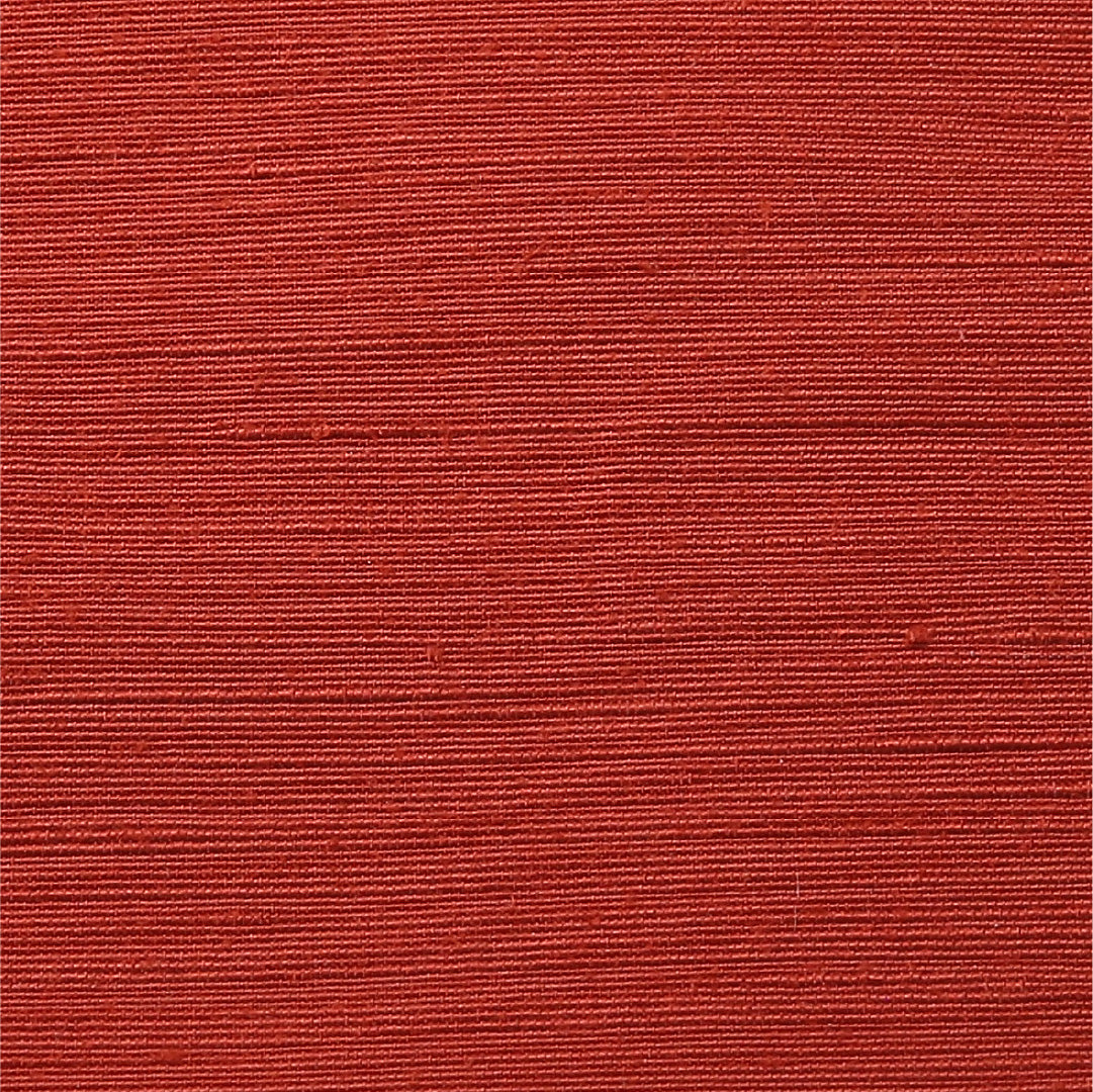 八寸名古屋帯 Sランク 帯丈362cm 正絹 全通 開き仕立て 織り カジュアル 紬 無地 赤系 LP 1245-03098