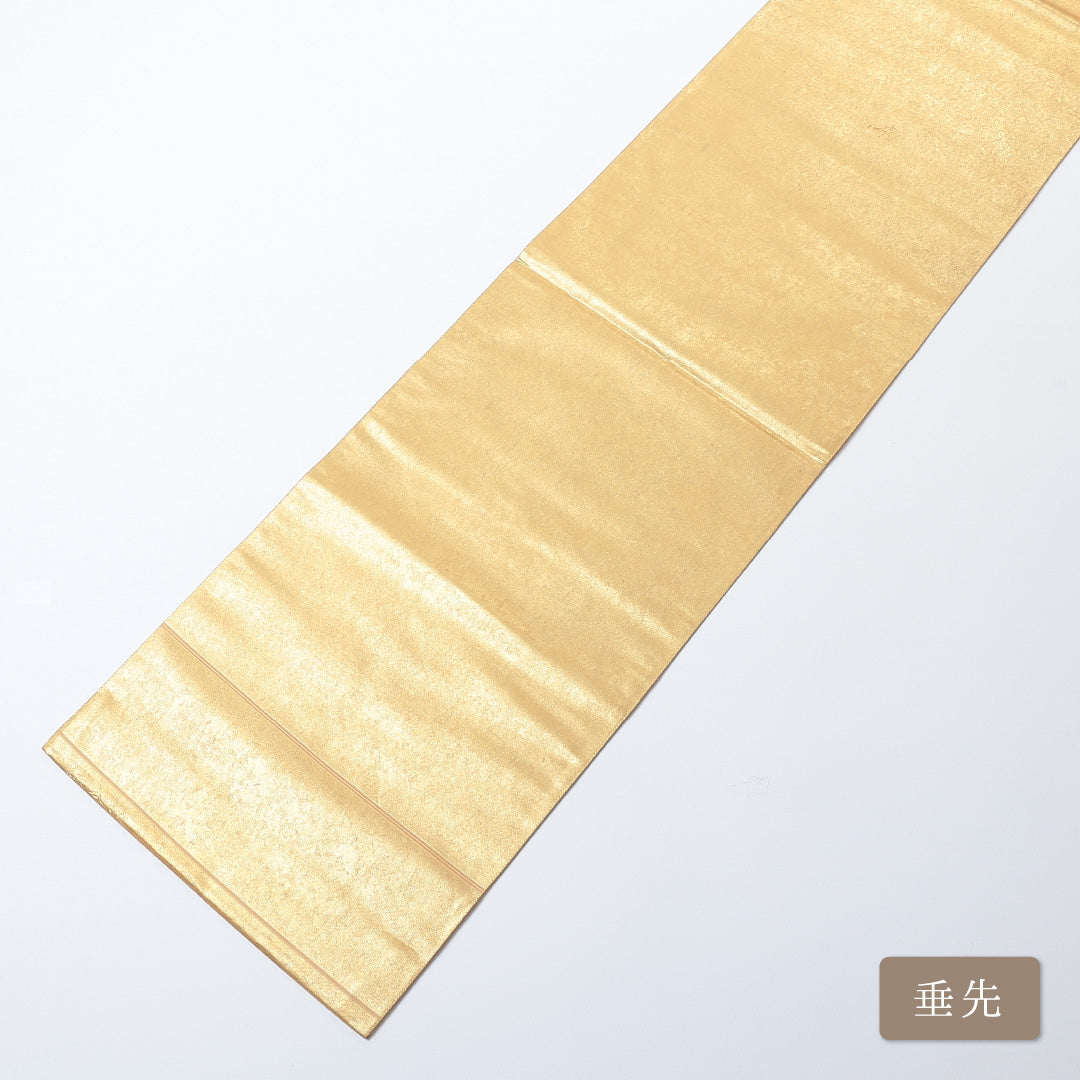 袋帯 帯丈432cm 六通 仕立て上がり フォーマル Aランク 純金箔 引箔 吉祥文様 尾長鳥 相良刺繍 刺繍 金系 1223-00641-321 1223-00641