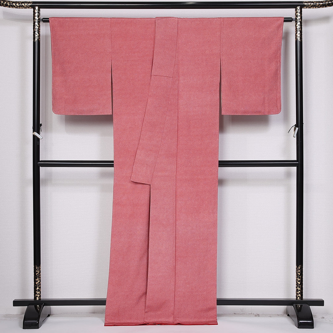 江戸小紋 身丈168cm 裄丈64.5cm XL 正絹 Aランク 袷 広衿 鮫 1262-10647