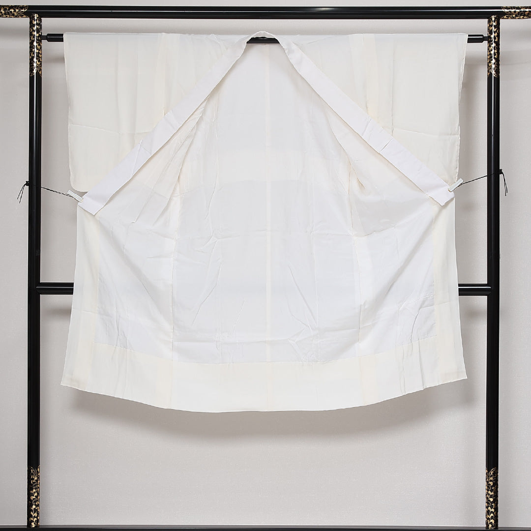 長襦袢 無双袖 身丈120cm 裄丈61cm 正絹 Sランク Sサイズ 白系 RP 1239-13483