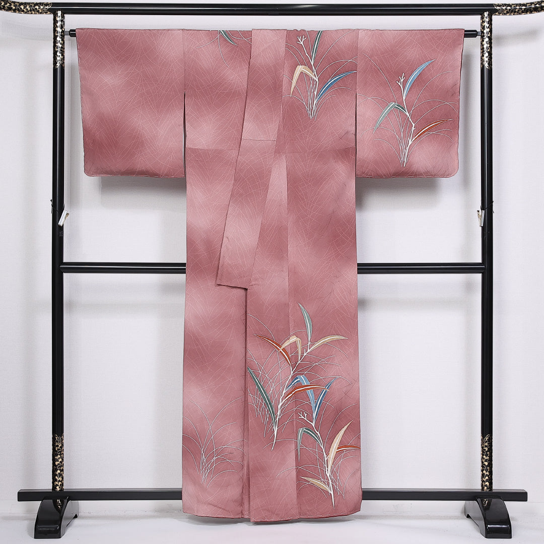 訪問着 身丈158cm 裄丈66cm 正絹 Sランク 袷 広衿 ぼかし 証紙 1212-10337