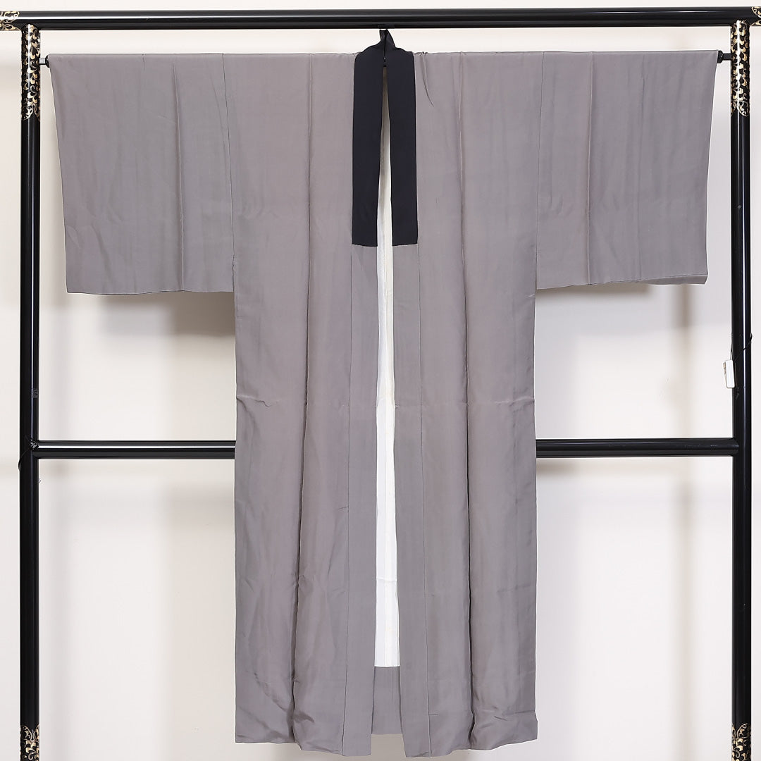 男物 袷 身丈137cm 裄69.5cm 長襦袢 正絹 鹿の子 Aランク 1219-00012