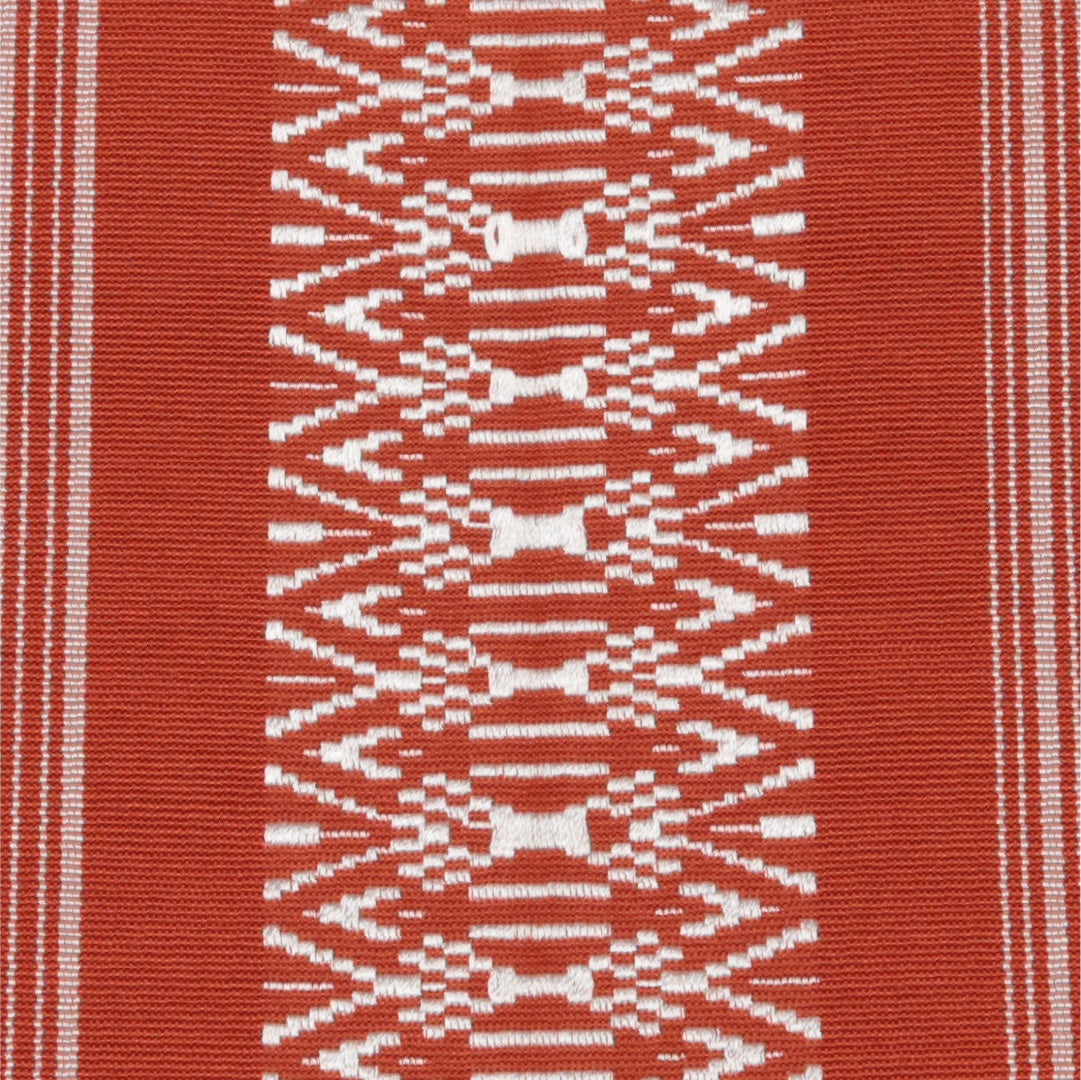 名古屋帯 帯丈396cm Aランク 開き仕立て 全通 正絹 本場筑前博多織 献上柄 セミフォーマル 朱系 1224-01545