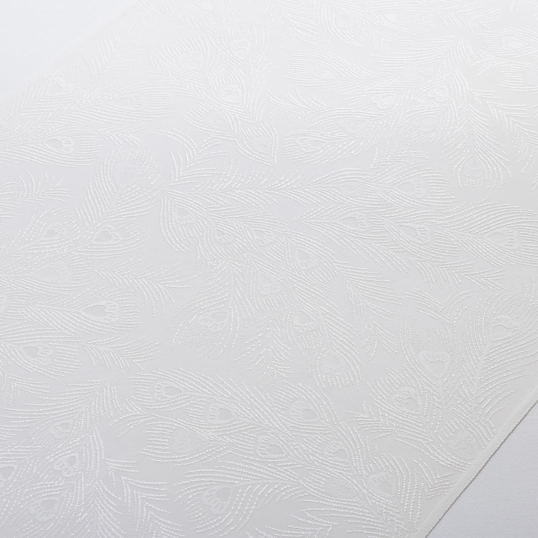 新品 反物 色無地 正絹 山口美術織物 丹後ちりめん 証紙 白系 1232-00027-G036-11 1232-00027-G036