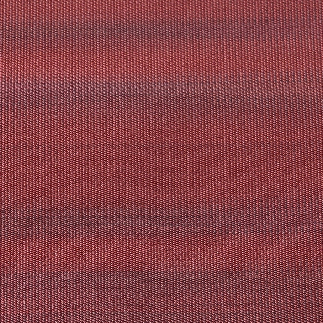 八寸名古屋帯 Sランク 帯丈370cm 正絹 全通 松葉仕立て 織り カジュアル 無地 朱系 LP 1245-03303
