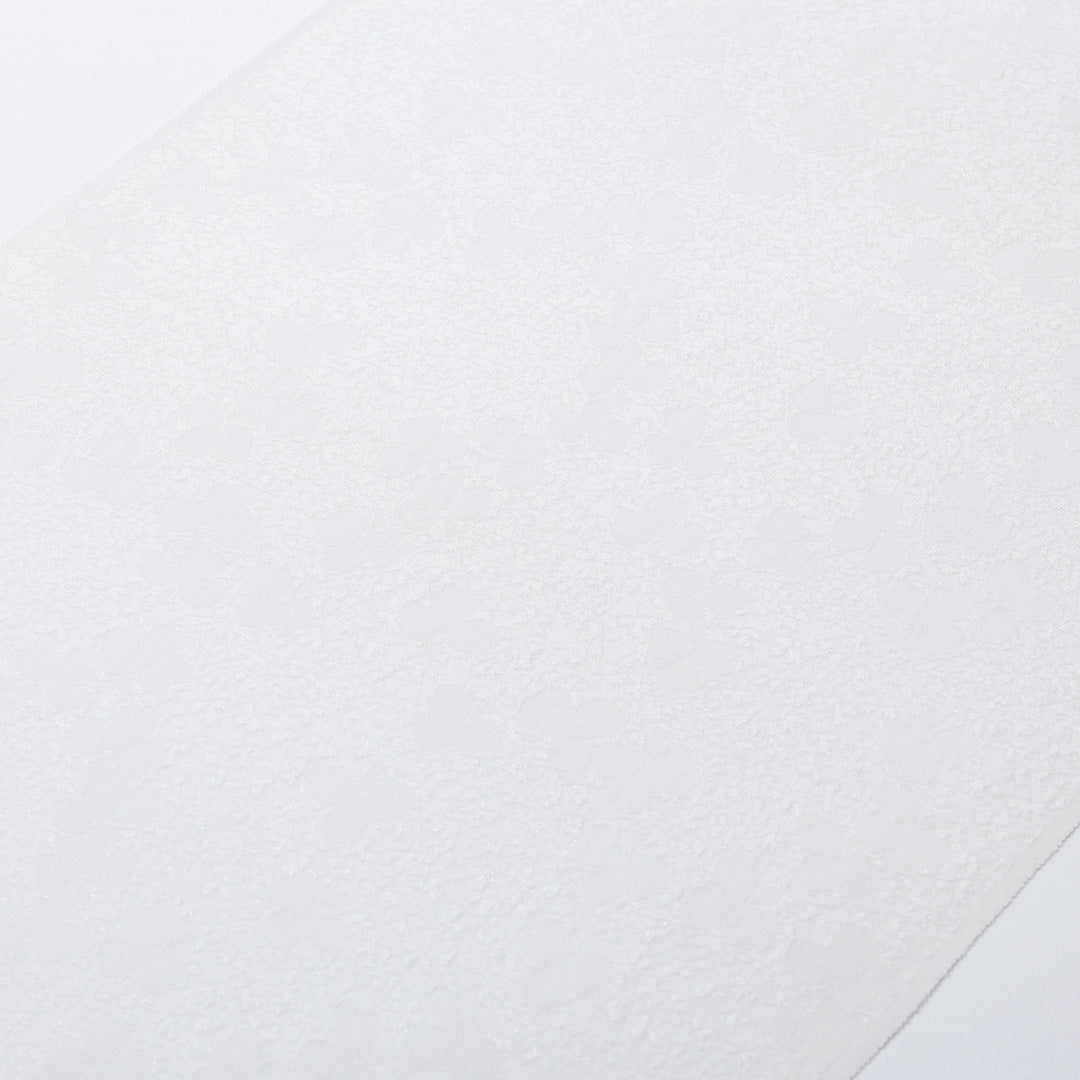 新品 反物 色無地 正絹 クローバー 丹後ちりめん 証紙 白系 1232-00019-G027-11 1232-00019-G027