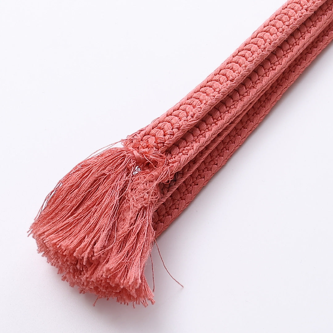 帯締め 平組紐 正絹 ピンク系 Sランク 1236-000524