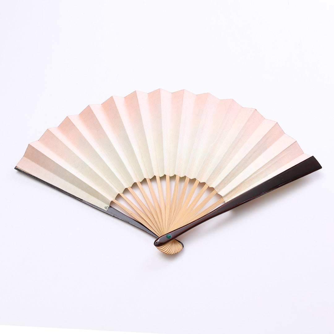 扇子 Sランク 竹製 平安絵巻 礼装用 茶扇 金系 1240-00305