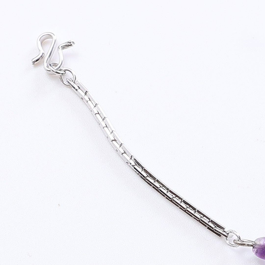 羽織紐 Sランク 天然石 紫水晶 アメジスト 紫系 1242-00269